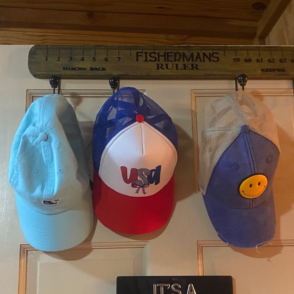 Blue and Tan Women's Trucker Hat